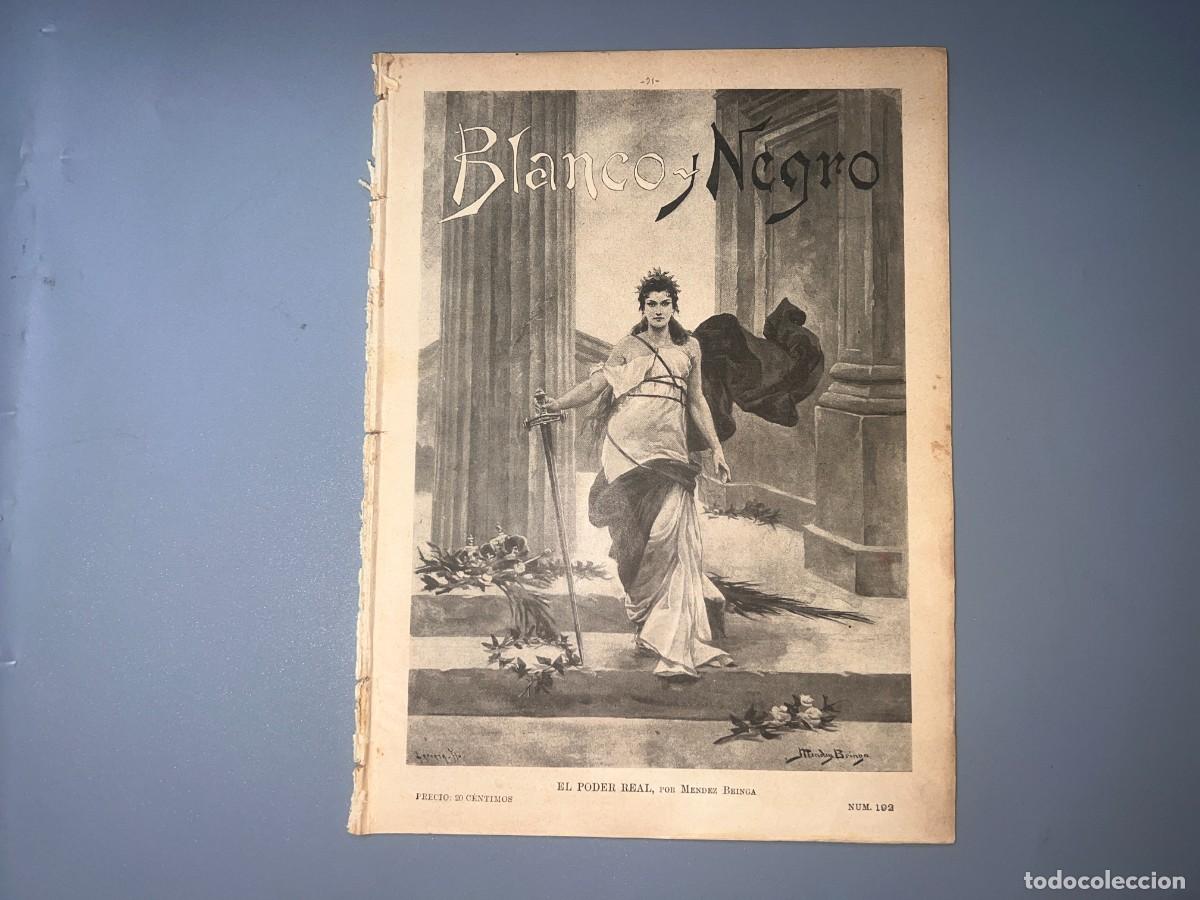 Coleccionismo de Revistas y Peri&oacute;dicos: BLANCO Y NEGRO. N&ordm; 192. A&Ntilde;O 1895. REYES Y PRESIDENTES. SU SANTIDAD LE&Oacute;N XIII. ALEMANIA, B&Eacute;LGI.. LEER