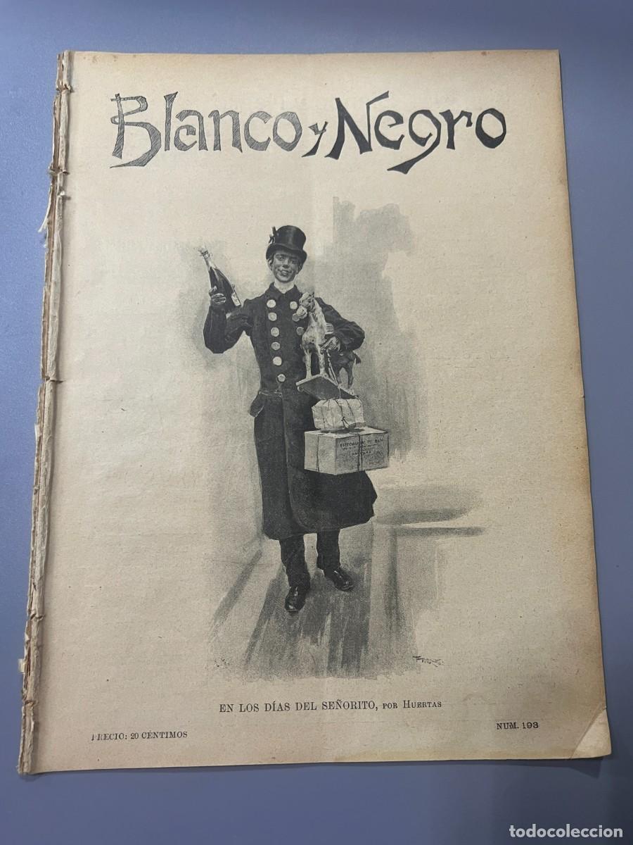 Collection Magazines and Newspapers: BLANCO Y NEGRO. N&ordm; 193. A&Ntilde;O 1895. EL GENERAL DON MANUEL PAVIA. EL PAN DEL POBRE. EL PARA&Iacute;SO. LEER