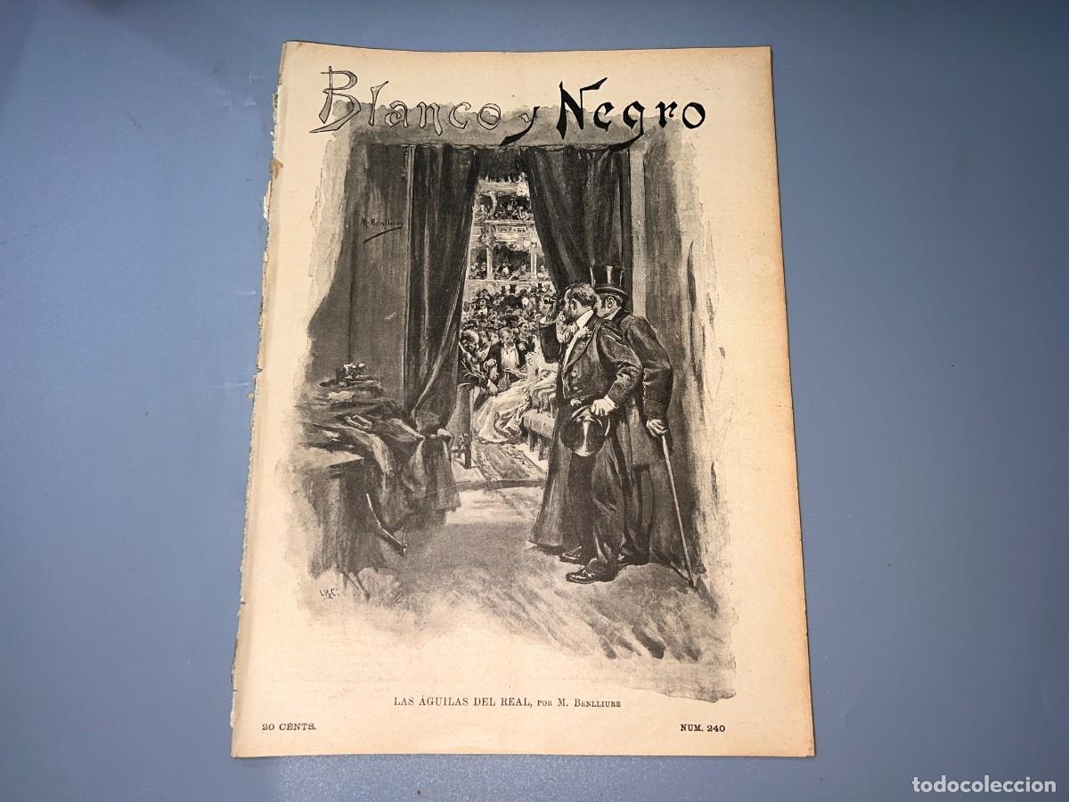 Coleccionismo de Revistas y Peri&oacute;dicos: BLANCO Y NEGRO. N&ordm; 240. A&Ntilde;O 1895. LA INFANTER&Iacute;A ESPA&Ntilde;OLA. LOS CANTANTES. ALEJANDRO DUMAS.LEER