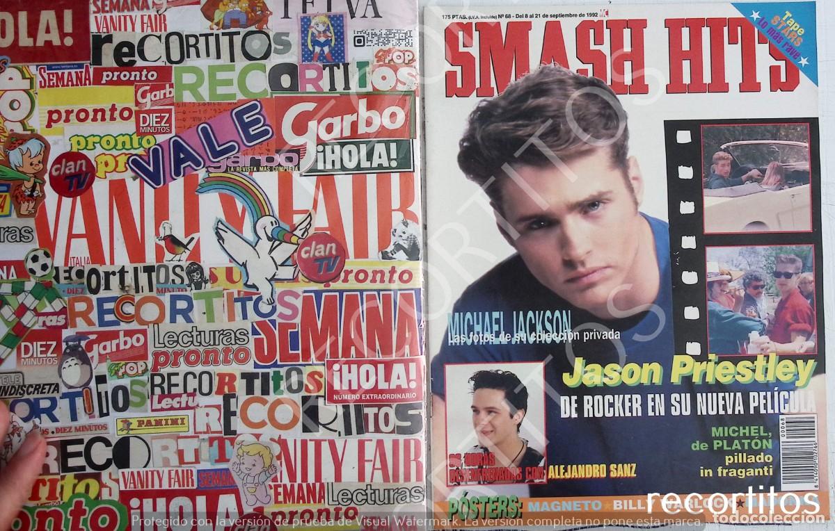 Coleccionismo de Revistas y Peri&oacute;dicos: ALEJANDRO SANZ RECORTE PORTADA JASON PRIESTLEY