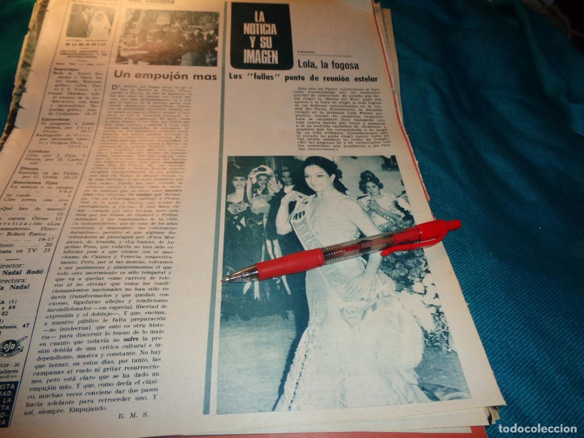 Coleccionismo de revistas y peri&oacute;dicos: RECORTE : LOLA FLORES EN LAS FALLAS. FOTOGRAMAS, MARZO 1967