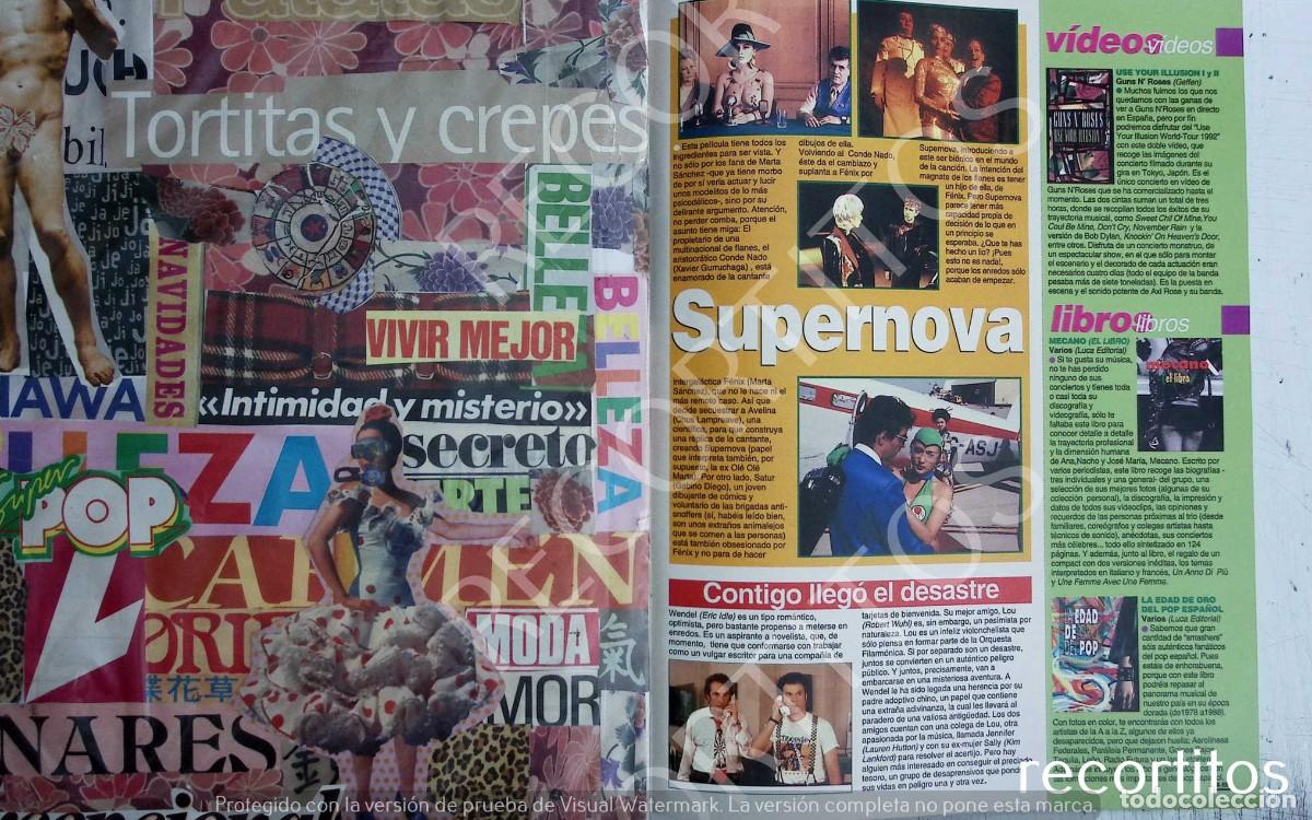 Coleccionismo de Revistas y Peri&oacute;dicos: MARTA SANCHEZ SUPERNOVA MECANO