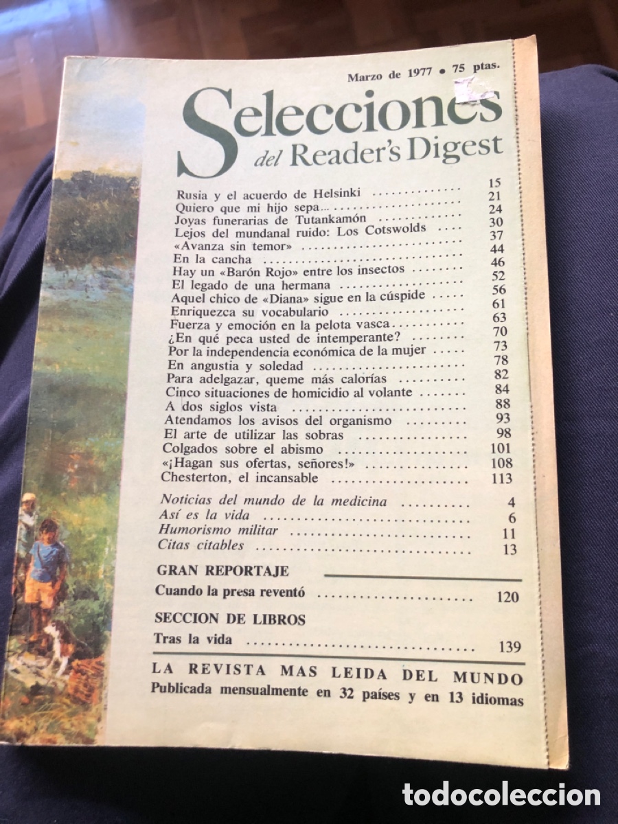 Colecionismo de Revistas e Jornais: Selecciones del Reader&rsquo;s Digest. Marzo 1977. Asm