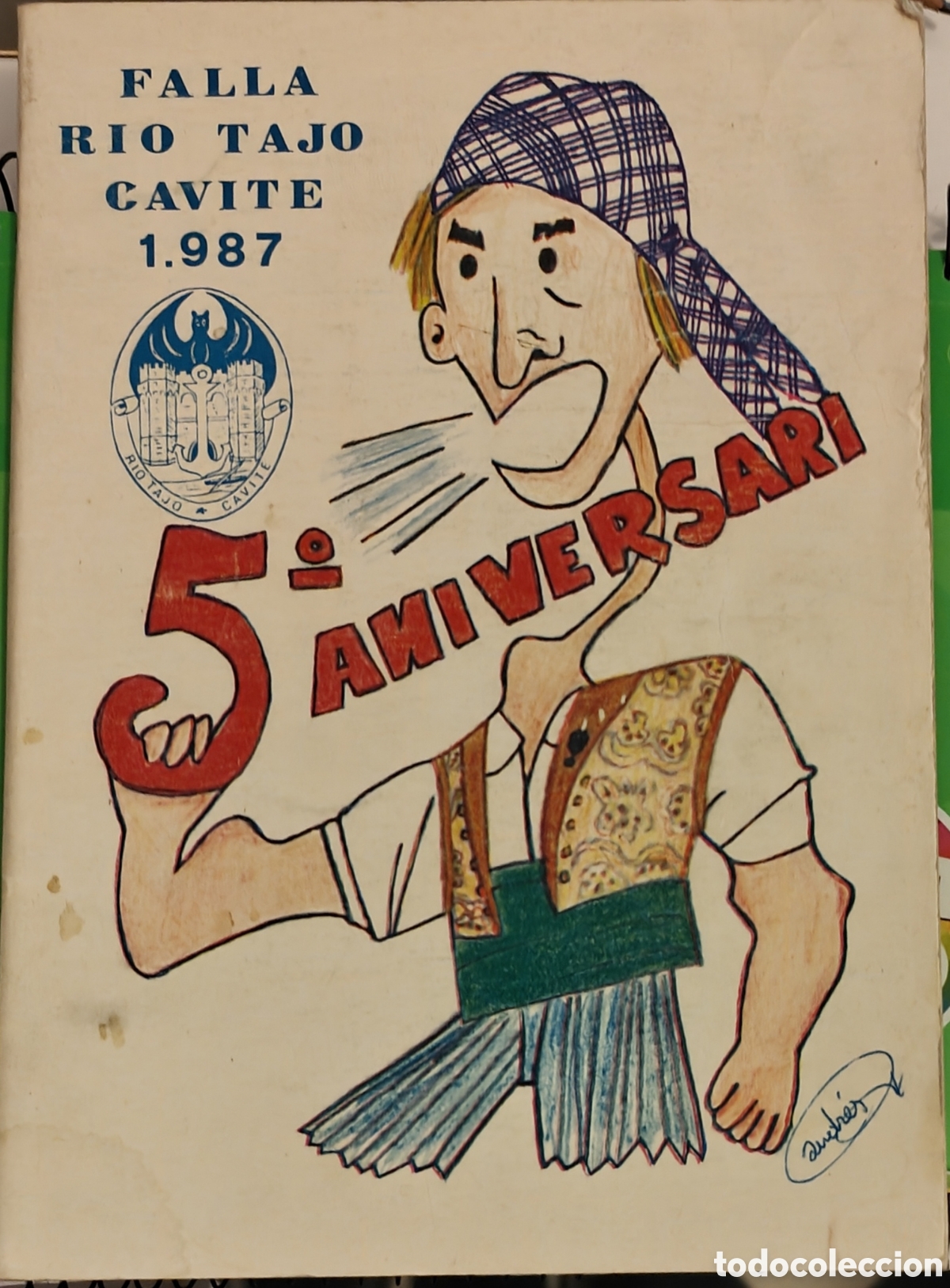 Collectionnisme de Revues et Journaux: :::: AT105 - FALLA RIO TAJO GAVITE 1.987 - 5&ordm; ANIVERSARIO