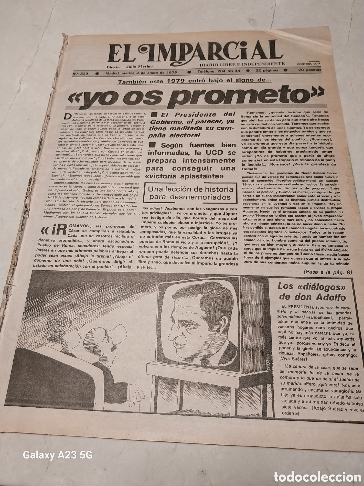 Sammeln von Zeitschriften und Zeitungen: EL IMPARCIAL 1979 EDUCACI&Oacute;N EN A&Ntilde;O PARLAMENTARIO 1978.OCA&Ntilde;A TOLEDO LA REAL GANA.PANDAS DEL ZOO MADR