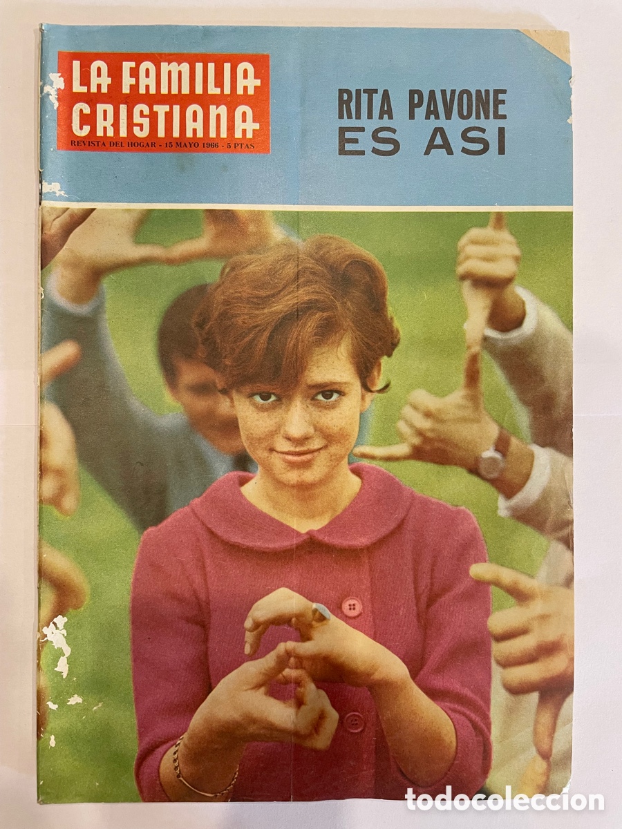 Colecionismo de Revistas e Jornais: Rita Pavone - La familia Cristiana