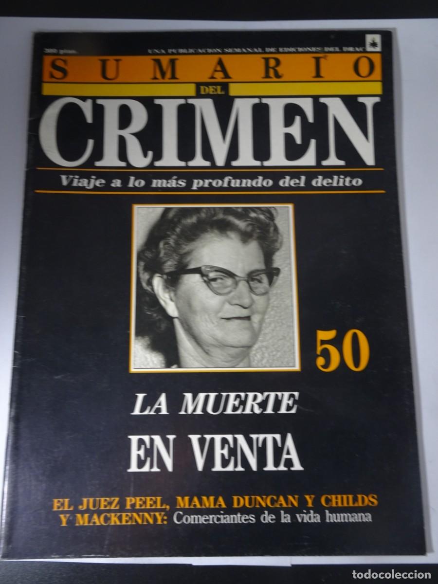Coleccionismo de revistas y peri&oacute;dicos: REVISTA SUMARIO DEL CRIMEN N&ordm;50, VER FOTOS