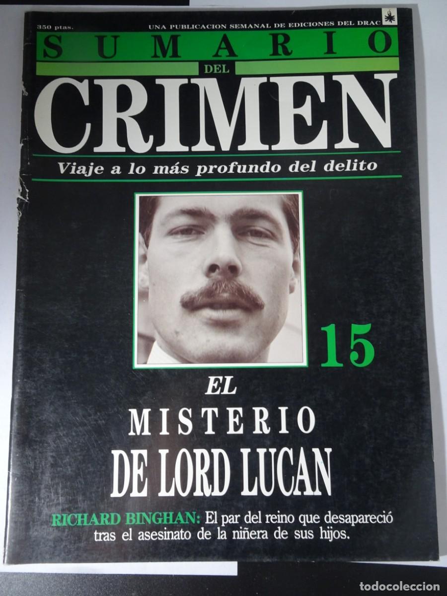 Coleccionismo de revistas y peri&oacute;dicos: REVISTA SUMARIO DEL CRIMEN N&ordm;15, VER FOTOS