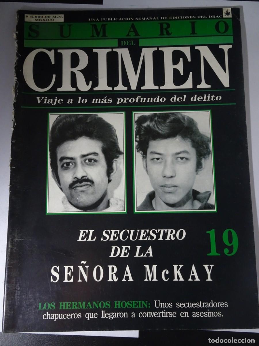 Coleccionismo de revistas y peri&oacute;dicos: REVISTA SUMARIO DEL CRIMEN N&ordm;19, VER FOTOS Y ESTADO