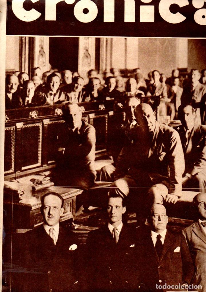 Coleccionismo de Revistas y Peri&oacute;dicos: REVISTA CRONICA 28 AGOSTO 1932 -LA SANJURJADA