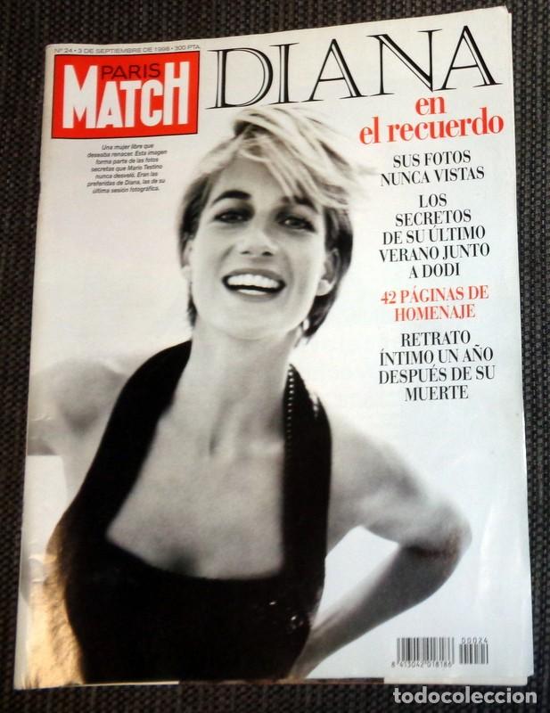 Coleccionismo de Revistas y Peri&oacute;dicos: REVISTA PARIS MATCH CASTELLANO. ANIVERSARIO MUERTE DIANA GALES FOTOS IN&Eacute;DITAS.MICHAEL JACKSON. MOVIL