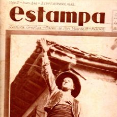 Coleccionismo de Revistas y Periódicos: REVISTA ESTAMPA 3 SEPTIEMBRE 1932 - INCENDIO PLAZA DE ALMAGRO