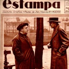 Coleccionismo de Revistas y Periódicos: REVISTA ESTAMPA 16 ABRIL 1932 - INDALECIO PRIETO