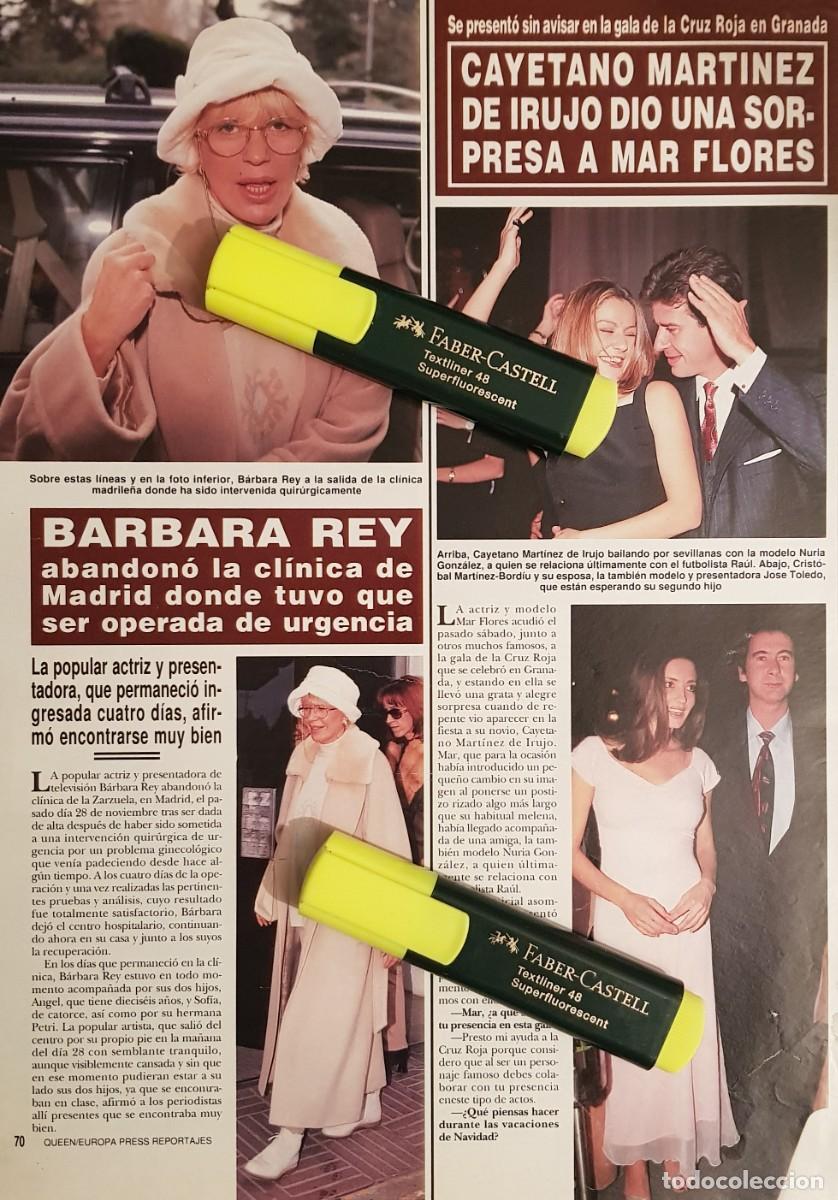 Coleccionismo de revistas y peri&oacute;dicos: Reportaje Barbara Rey / Cayetano Mart&iacute;nez de Irujo / Jose Toledo 11.12.97