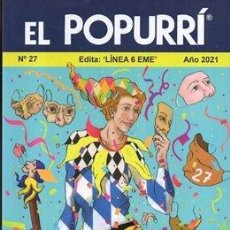 Coleccionismo de Revistas y Periódicos: EL POPURRI. GUIA DEL CARNAVAL EN CADIZ Y PROVINCIA AÑO 2021 - Nº 27 - A-C-2142