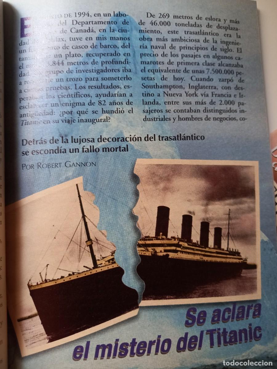 Coleccionismo de Revistas y Peri&oacute;dicos: ACLARADO EL MISTERIO DEL HUNDIMIENTO DEL TITANIC. 6 PAGINAS. EXTRA&Iacute;DO DE SRD 1995