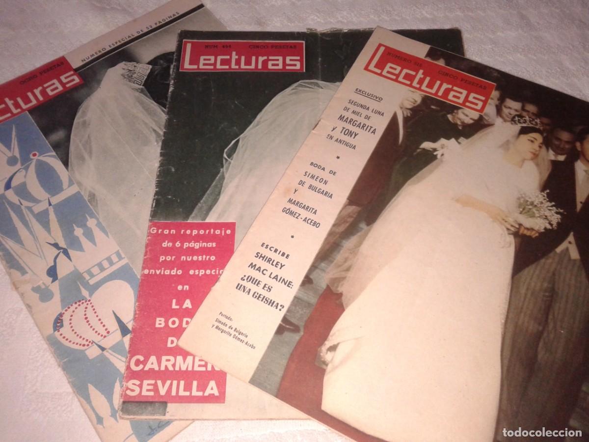 Coleccionismo de revistas y peri&oacute;dicos: REVISTA LECTURAS N&ordm; 489, 494, 516, B