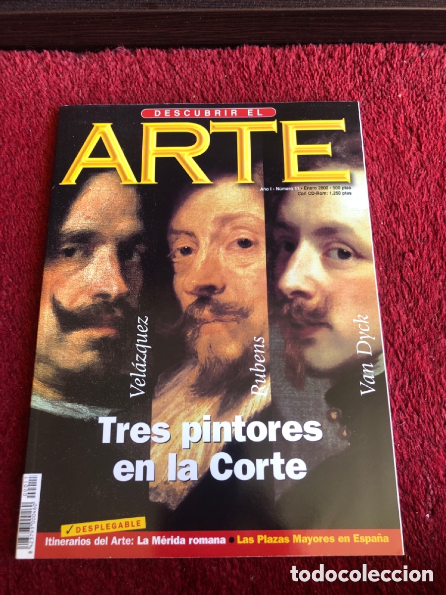 Coleccionismo de revistas y peri&oacute;dicos: Descubrir el arte. N&uacute;mero 11. Velazquez, Rubens, van Dyck La Merida Romana Las plazas mayores Espa&ntilde;a