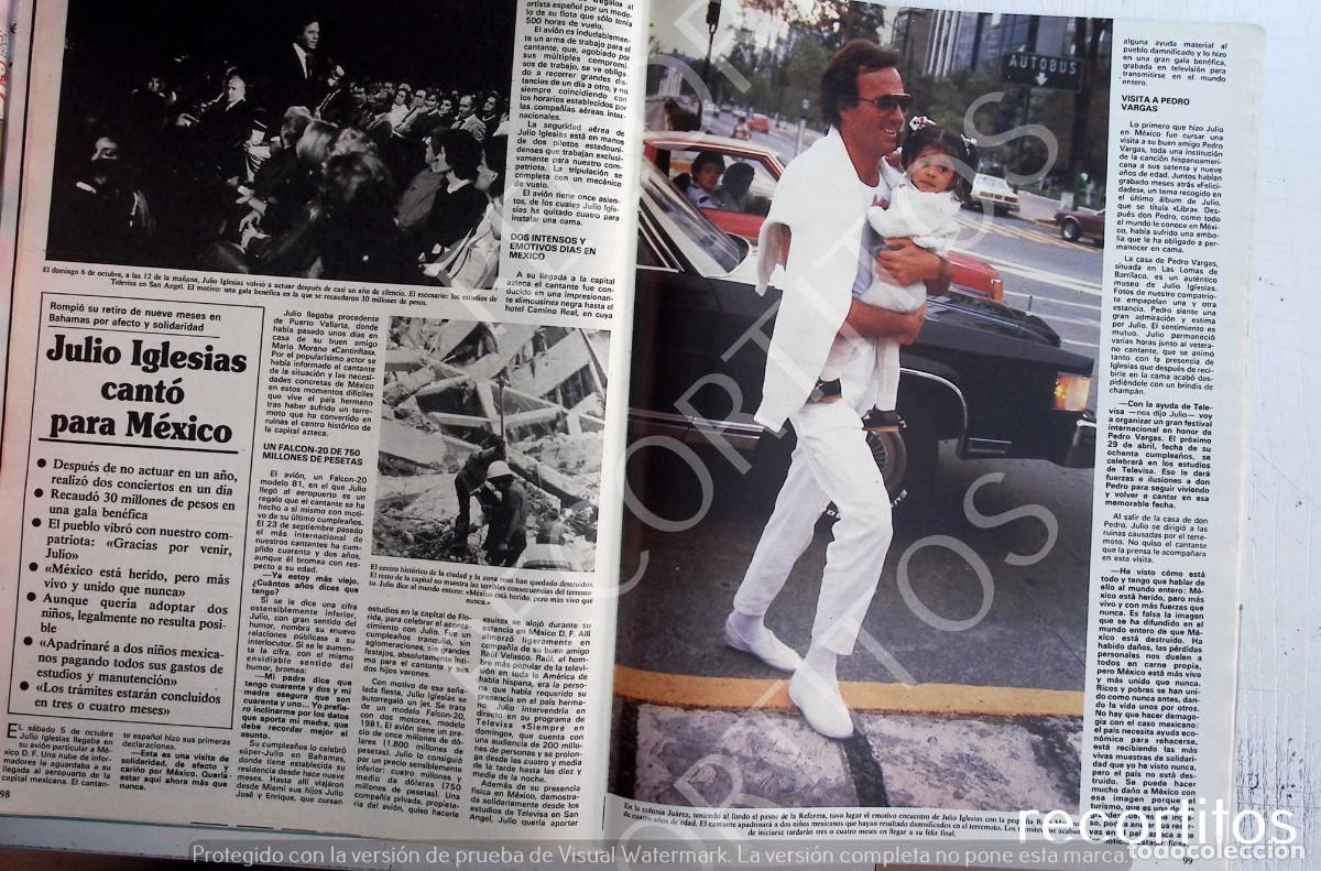 Coleccionismo de Revistas y Peri&oacute;dicos: JULIO IGLESIAS POR MEXICO