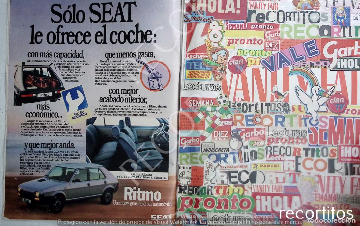 Coleccionismo de revistas y peri&oacute;dicos: SEAT RITMO ANUNCIO PUBLICIDAD