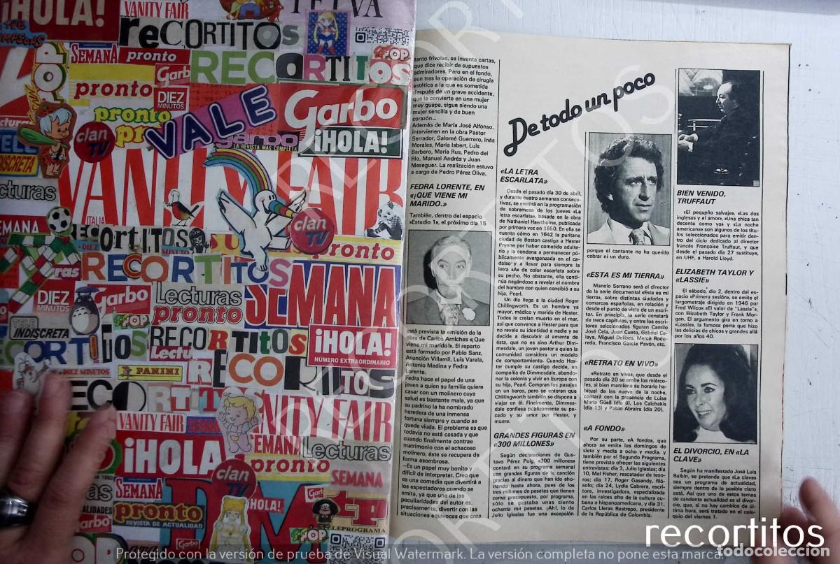 Coleccionismo de Revistas y Peri&oacute;dicos: NARCISO IBA&Ntilde;EZ MENTA ELIZABETH TAYLOR LIZ