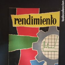 Coleccionismo de Revistas y Periódicos: REVISTA RENDIMIENTO. CENTRO GALLEGO DE PRODUCTIVIDAD. VIGO, 1958. GALICIA.