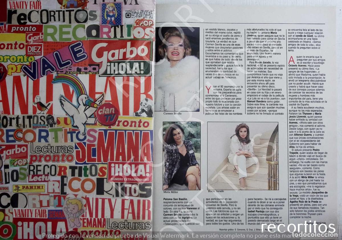 Coleccionismo de Revistas y Peri&oacute;dicos: CARMEN SEVILLA ROCIO JURADO MIRTA MILLER