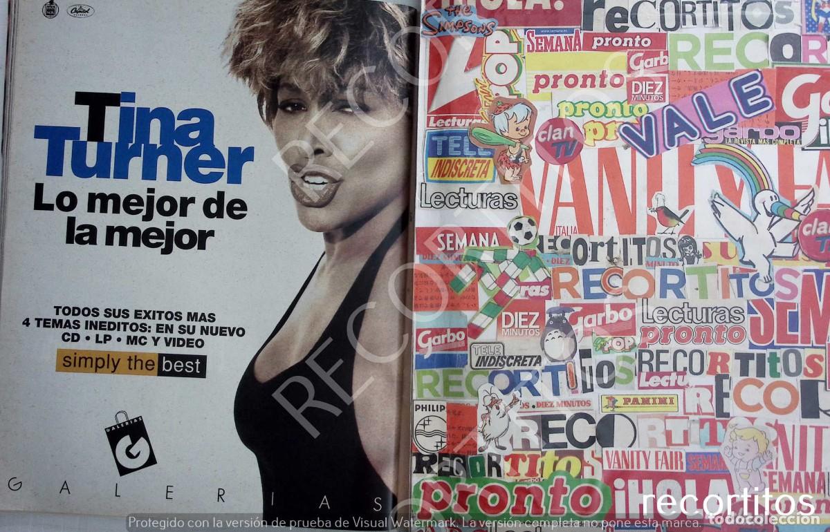 Coleccionismo de revistas y peri&oacute;dicos: TINA TURNER ANUNCIO SIMPLY THE BEST EN GALERIAS PRECIADOS ADS