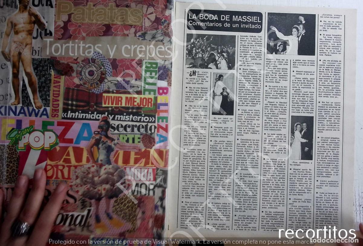 Coleccionismo de Revistas y Peri&oacute;dicos: MASSIEL LA BODA