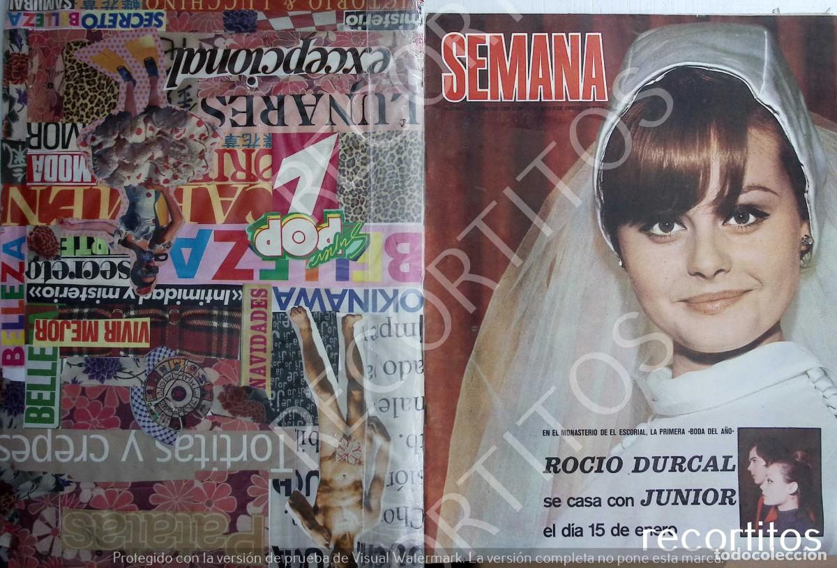 Coleccionismo de Revistas y Peri&oacute;dicos: ROCIO DURCAL RECORTE PORTADA BODA