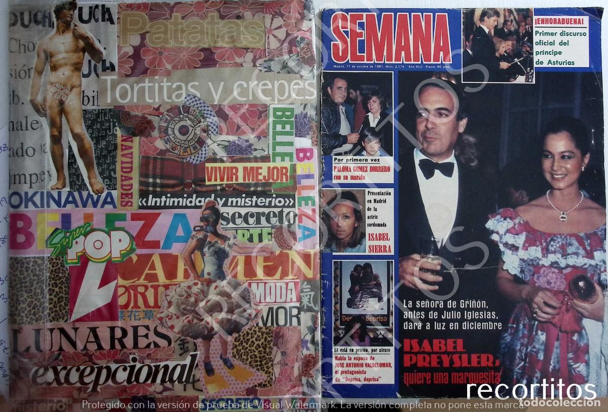 Coleccionismo de Revistas y Peri&oacute;dicos: RECORTE PORTADA DE ISABEL PREYSLER paloma gomez borrero