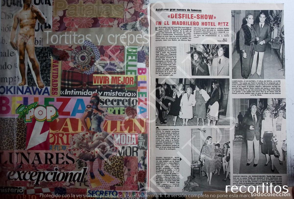 Coleccionismo de Revistas y Peri&oacute;dicos: SANCHO GRACIA ISABEL PREYSLER