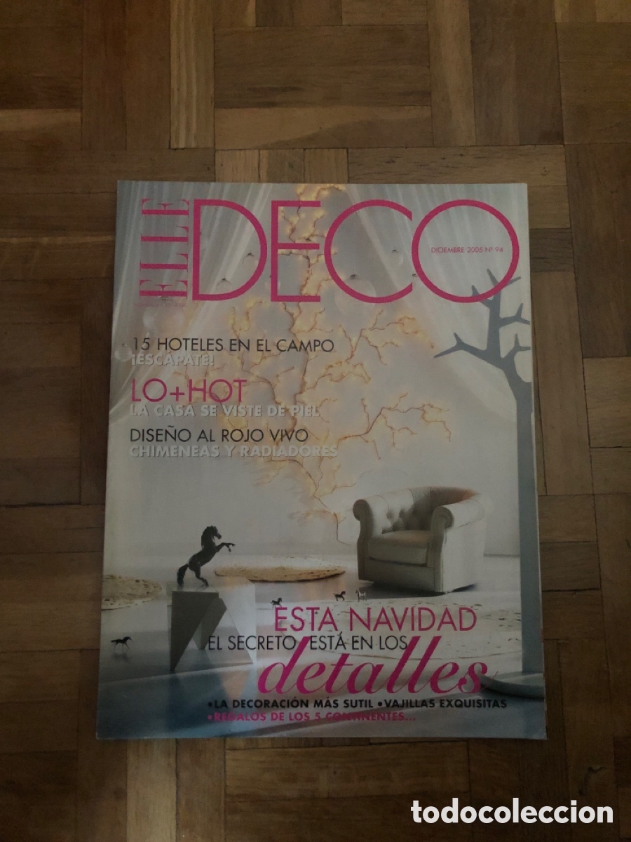 Coleccionismo de Revistas y Peri&oacute;dicos: Elle Deco. N&uacute;mero 94. Diciembre 2005. Navidad. ASM