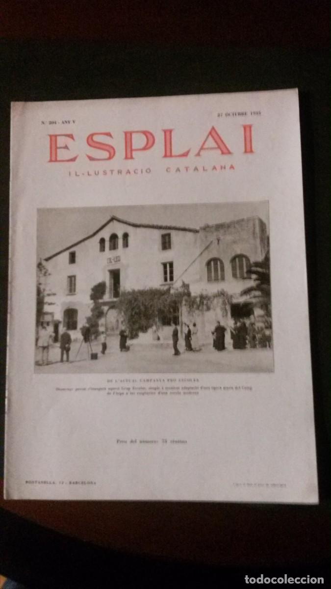 Coleccionismo de revistas y peri&oacute;dicos: ESPLAI 204-IL.LUSTRACI&Oacute; CATALANA-1935