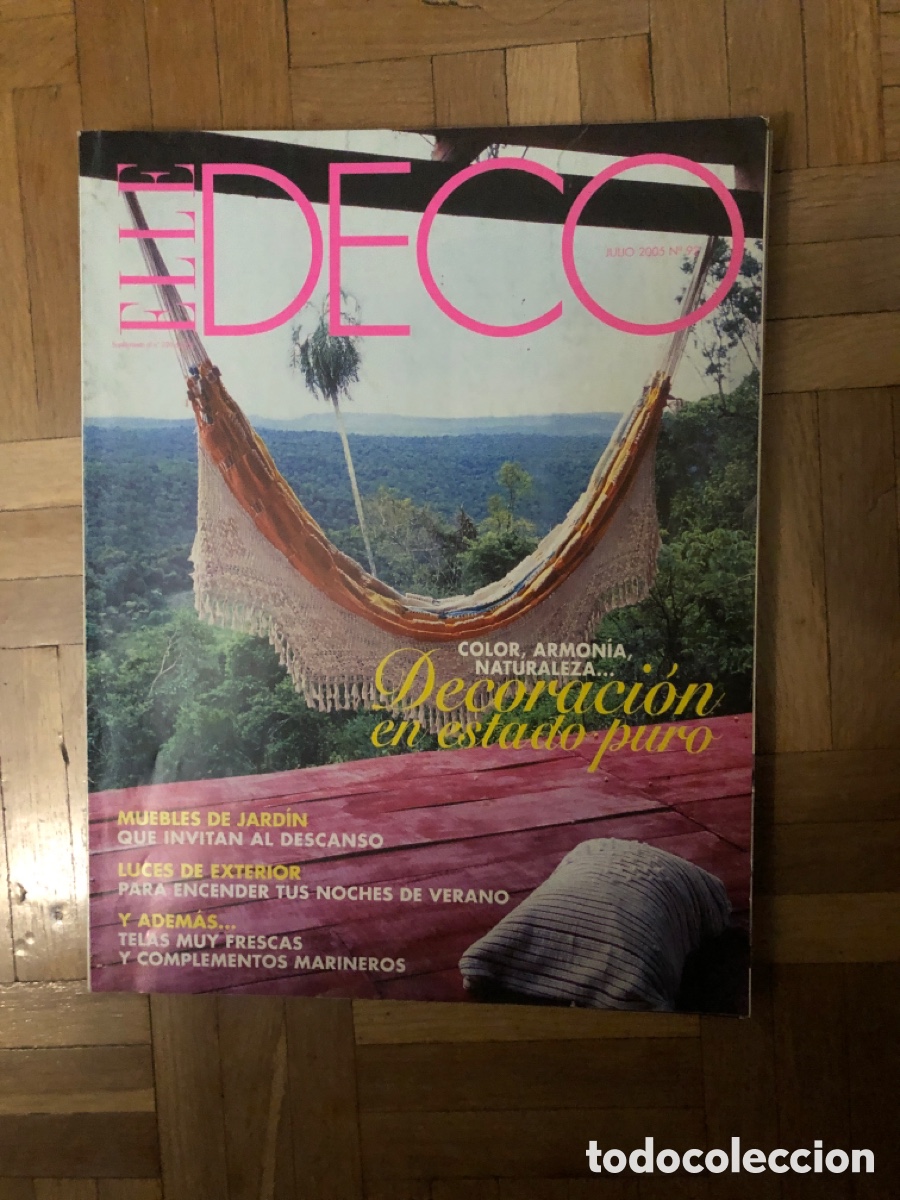 Coleccionismo de Revistas y Peri&oacute;dicos: Elle Deco. N&uacute;mero 92. Julio 2005. Decora en estado puro. ASM