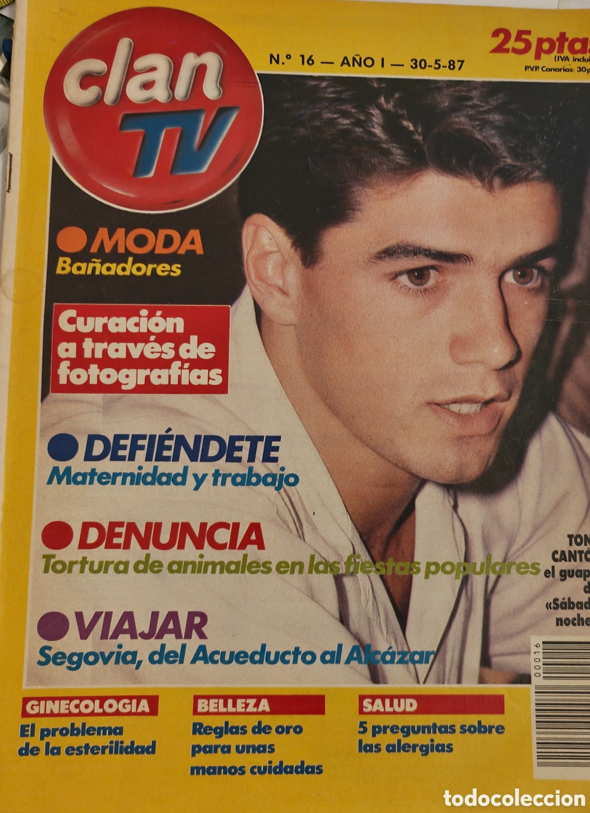 Coleccionismo de Revistas y Peri&oacute;dicos: :::: JJ18 - REVISTA CLAN TV N&ordm; 14 - PORTADA TONI CANT&Oacute;