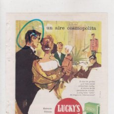 Coleccionismo de Revistas y Periódicos: PUBLICIDAD T 1960. ANUNCIO COLONIA LUCKY'S LAVENDER. MAS + SINTASOL. CEPLASTICA - ARIZ (REVERSO)