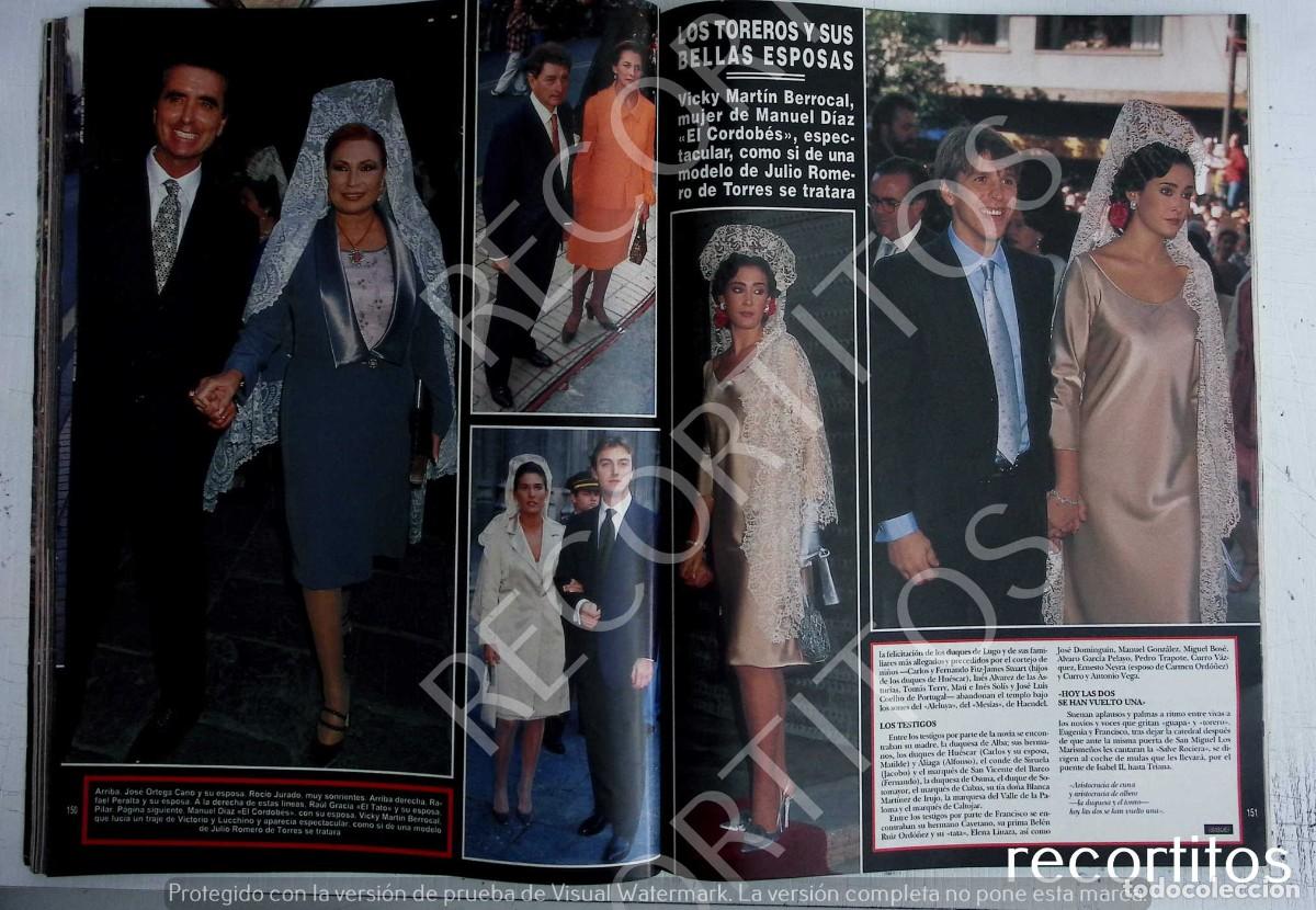 Coleccionismo de Revistas y Peri&oacute;dicos: VICKY MARTIN BERROCAL MANUEL DIAZ EL CORDOBES ROCIO JURADO