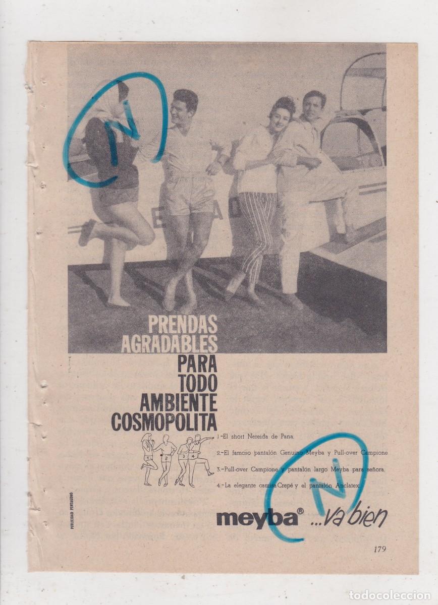 Sammeln von Zeitschriften und Zeitungen: PUBLICIDAD T 1960. ANUNCIO MEYBA