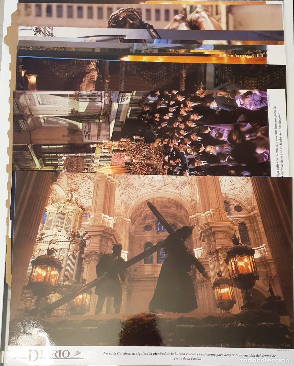Coleccionismo de revistas y peri&oacute;dicos: LAMINAS SEMANA SANTA DE MALAGA. DIARIO COSTA DEL SOL. 14 LAMINAS.