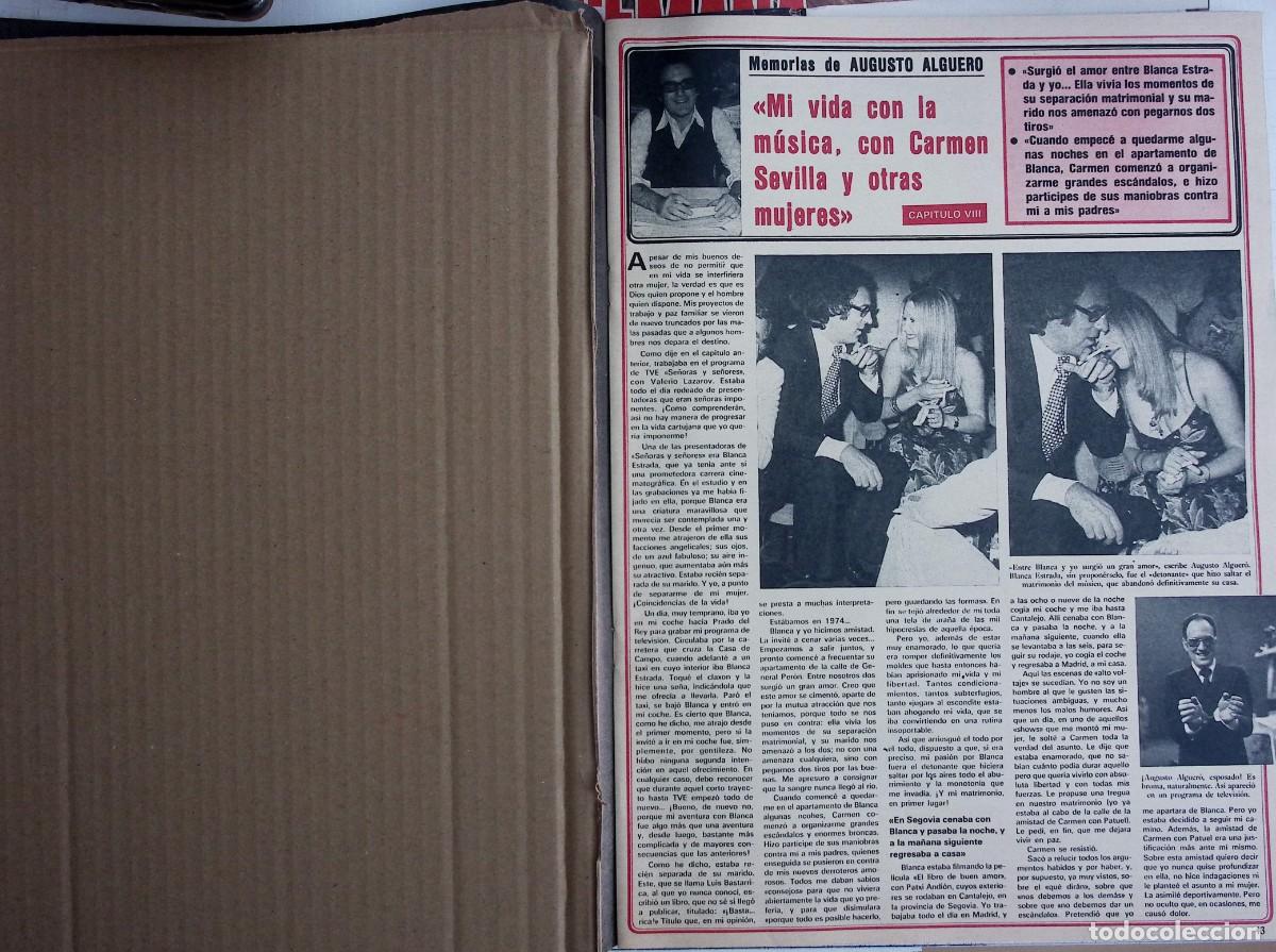 Coleccionismo de Revistas y Peri&oacute;dicos: memorias de augusto alguero semana capitulo vii carmen sevilla mari trini maria jose cantudo ornella