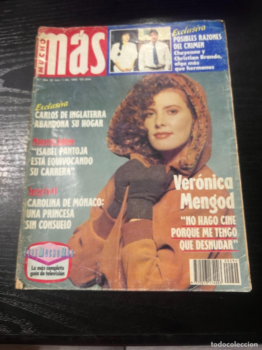 Collectionnisme de Revues et Journaux: MUCHO M&Aacute;S. N&ordm; 294. 1990. CARLOS DE INGLATERRA ABANDONA SU HOGAR. VERONICA MENGOD. LEER