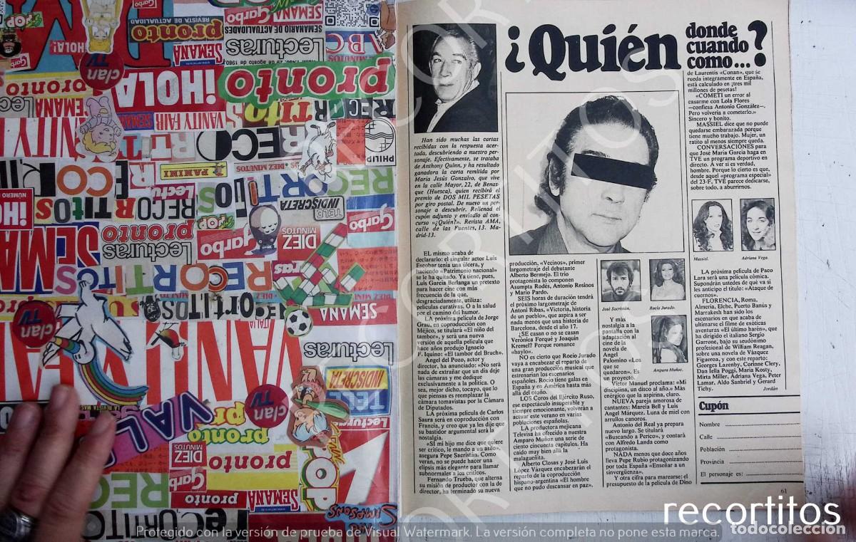 Coleccionismo de Revistas y Peri&oacute;dicos: AMPARO MU&Ntilde;OZ ROCIO JURADO MASSIEL MISS UNIVERSO