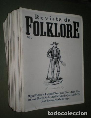 Sammeln von Zeitschriften und Zeitungen: REVISTA DE FOLKLORE. N&uacute;meros 0 a 37. Obra Cultural Caja de Ahorros Popular de Valladolid, 1980-1984