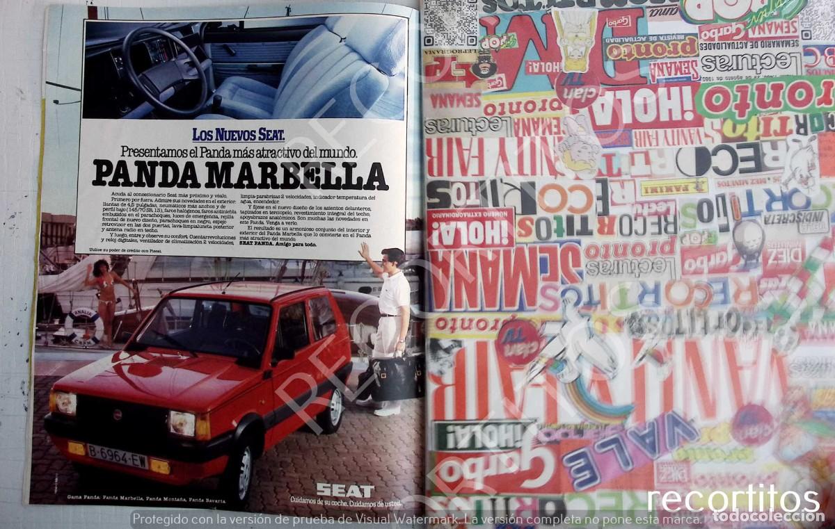 Coleccionismo de revistas y peri&oacute;dicos: SEAT PANDA MARBELLA ANUNCIO PUBLICIDAD