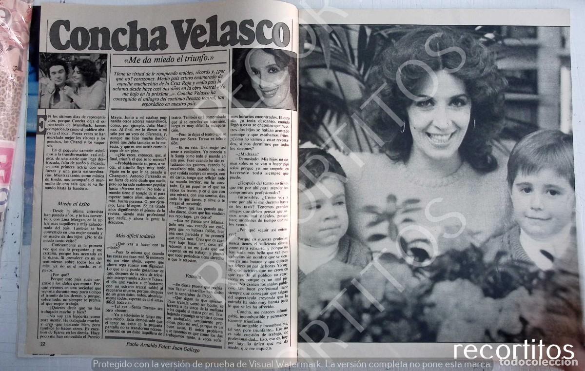 Coleccionismo de revistas y peri&oacute;dicos: CONCHA VELASCO