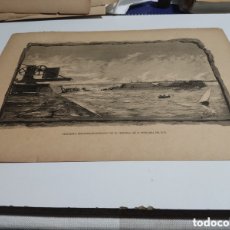 Coleccionismo de Revistas y Periódicos: GRABADO ANTIGUO DE 1886 BARCELONA,DESTROZOS OCASIONADOS POR EL TEMPORAL