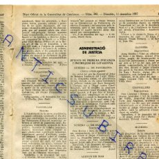 Coleccionismo de Revistas y Periódicos: DIARI ANY 1937 GUERRA CIVIL PAU DE SERT POBLA MONTORNES VALLGORGUINA VANDELLOS GANDESA BERGA ARENYS
