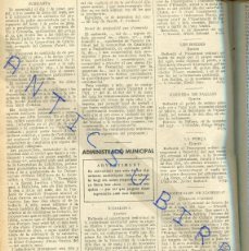 Coleccionismo de Revistas y Periódicos: DIARI ANY 1937 GUERRA CIVIL LES BORDES FERRERA DE PALLARS LA FORÇA L' HOSPITALET DE LLOBREGAT