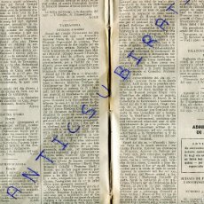 Coleccionismo de Revistas y Periódicos: DIARI ANY 1937 GUERRA CIVIL RIDAURA D'ARO SADURNI D'ANOIA AL SELVA DEL CAMP VILANOVETA DEL CAMI